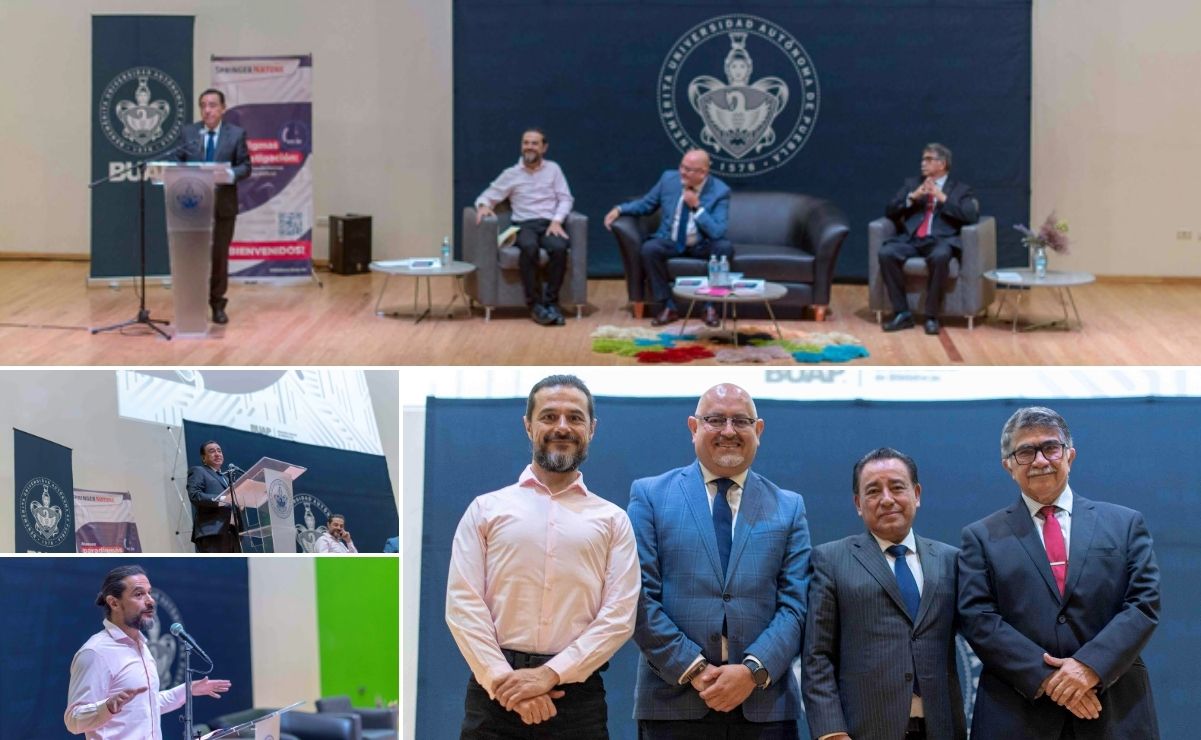 Encuentro “Nuevos paradigmas en la investigación. Acuerdos transformativos e Inteligencia Artificial” | Foto: Buap