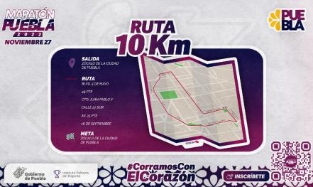 Maratón Puebla 2022. Cuáles son las calles que estarán cerradas