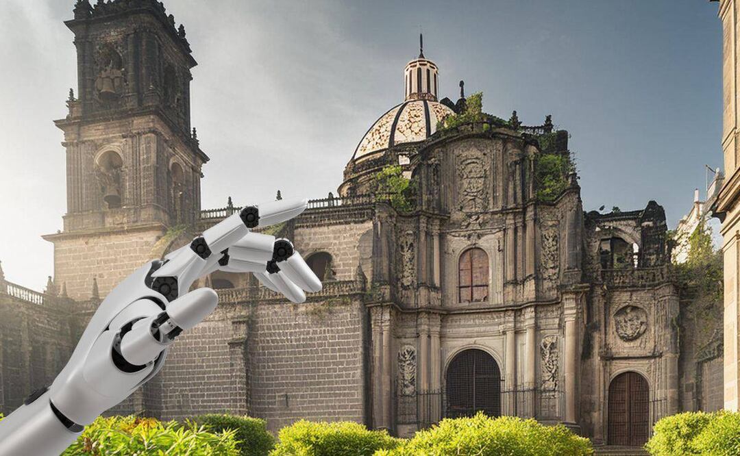 La IA reveló cómo se vería Puebla abandonada | Foto: Canvas y Adobe Firefly