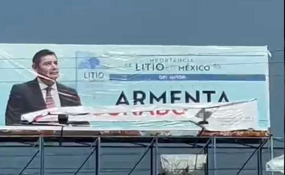 Este fue uno de los anuncios clausurados por la Secretaría de Medio Ambiente | Foto: Especial