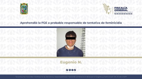 Aprehendió la FGE a probable responsable de tentativa de feminicidio