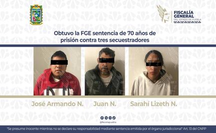 Obtuvo la FGE sentencia de 70 años de prisión contra tres secuestradores