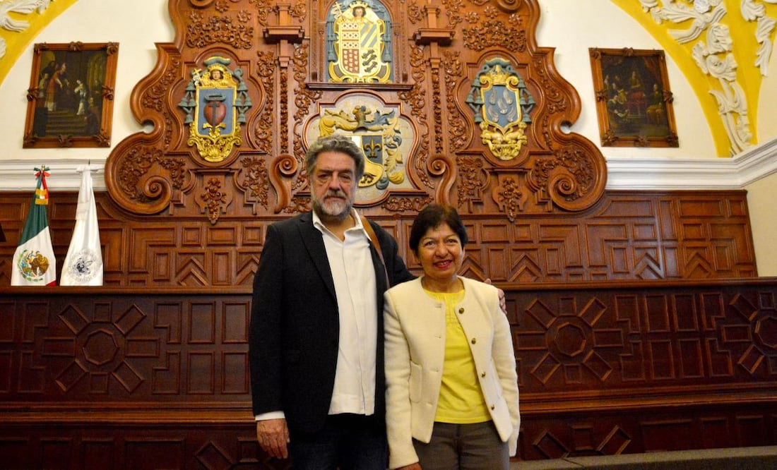 La conferencia se realizó en el Salón Barroco del Edificio Carolino | Foto: BUAP
