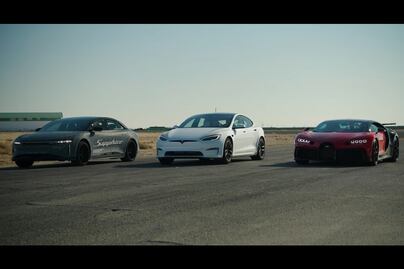 Lucid Air Sapphire vence con autoridad al Bugatti Chiron en un arrancón