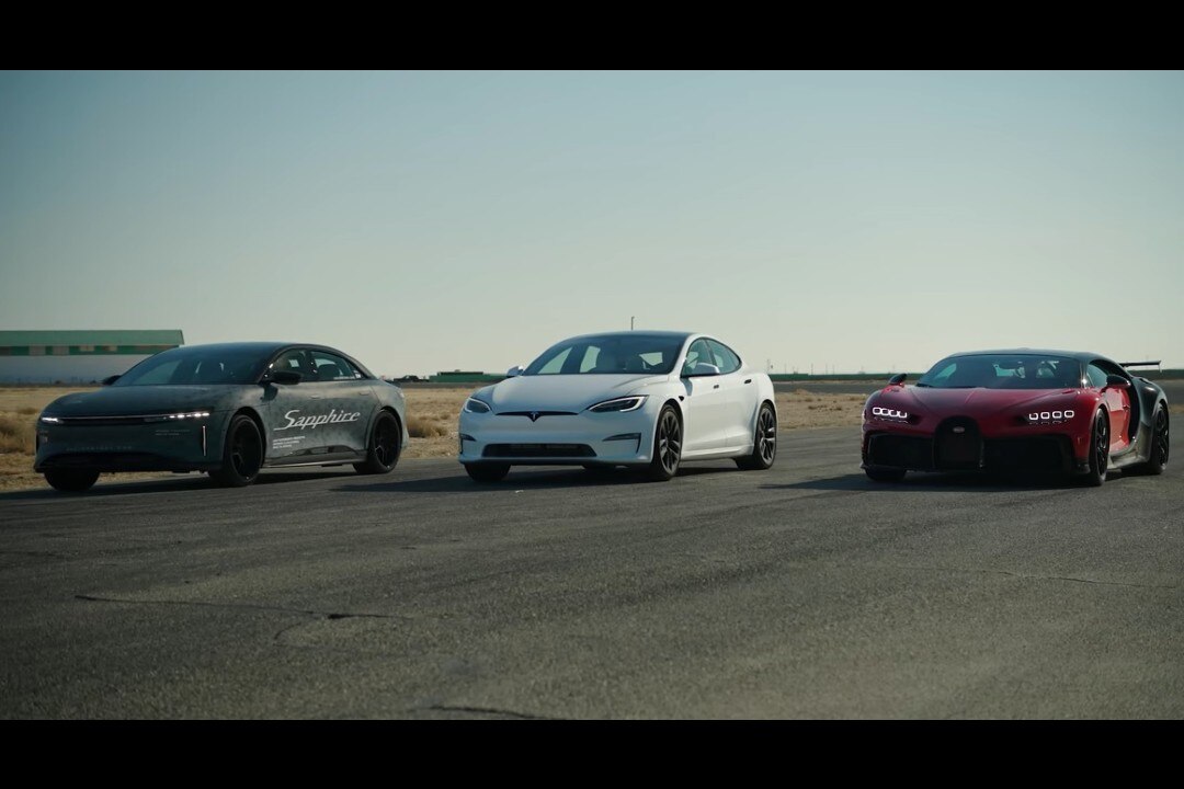 Lucid Air Sapphire vence con autoridad al Bugatti Chiron en un arrancón