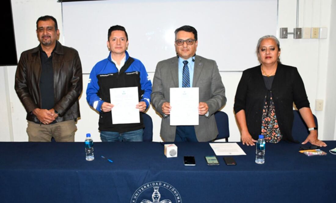 La Facultad de Ciencias Químicas y Volkswagen firmaron convenio. | Foto: BUAP