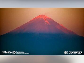 Monitoreo del Popocatépetl: 30 de marzo 2021 desde Puebla