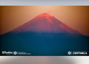 Monitoreo del Popocatépetl: 30 de marzo 2021 desde Puebla
