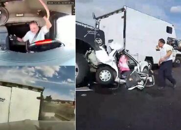 VIDEO Captan el momento exacto del fatal accidente en la autopista Puebla-Orizaba
