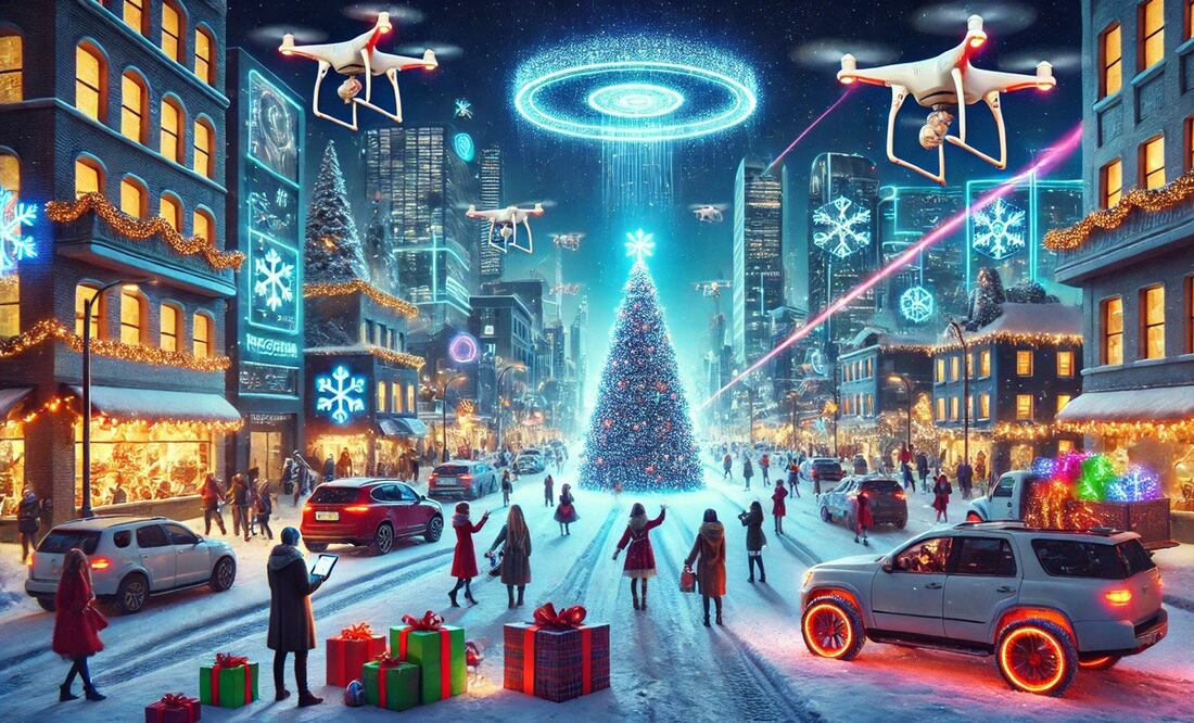 La Inteligencia Artificial reveló cómo será la Navidad en el futuro | Foto: ChatGPT