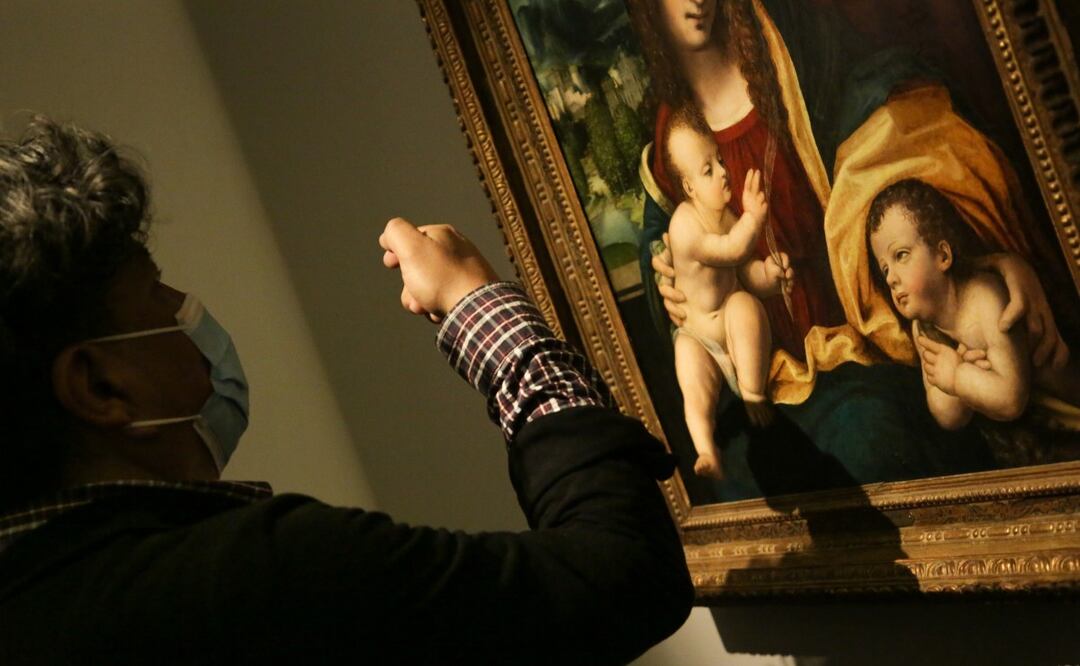 La muestra tiene trece obras del maestro del Renacimiento y sus alumnos | FOTO: Agencia Es Imagen para El Universal Puebla
