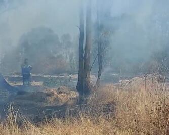 Causa alarma incendio en las faldas del cerro de Loreto 