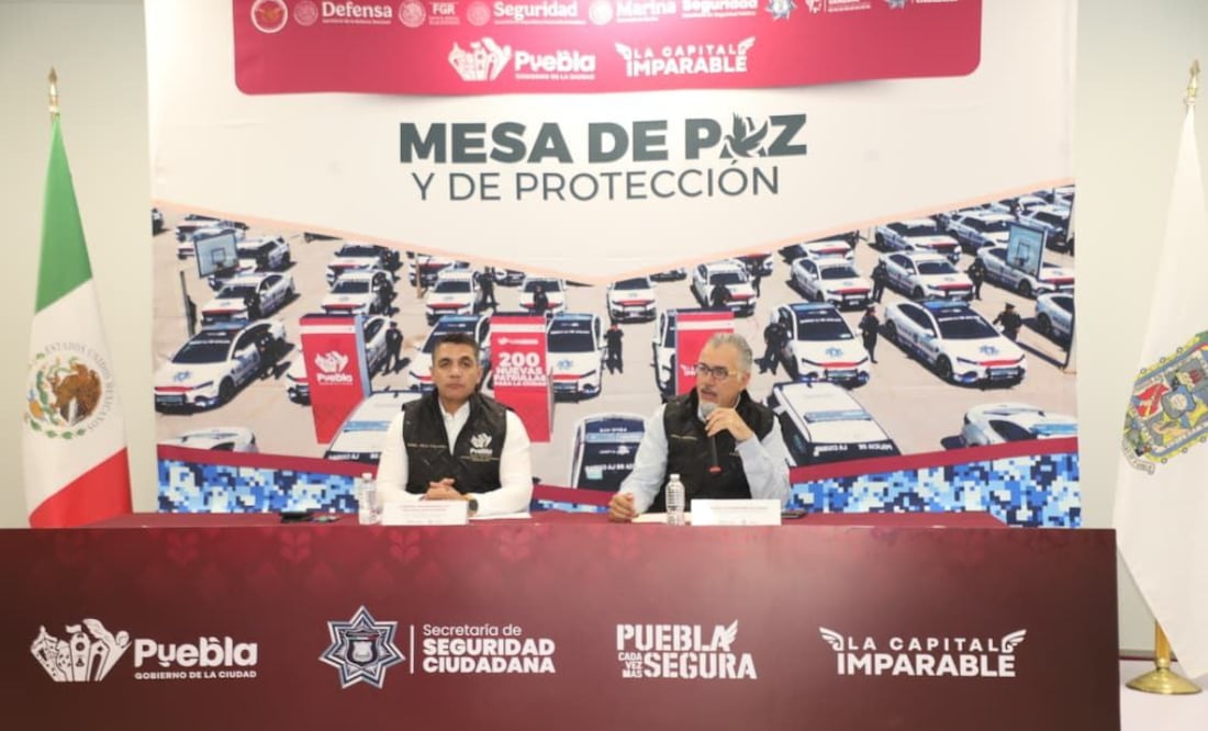 Se mantiene coordinación entre los tres niveles de gobierno para mantener la capital en orden: Franco Rodríguez | Foto: Ayuntamiento de Puebla.