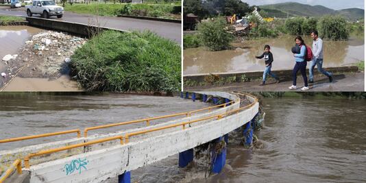 Cierre del camino a Lomas de Angelópolis por riesgo de desbordamiento del río Atoyac