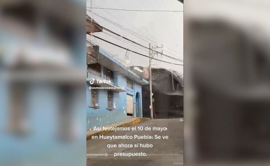 El video captó el momento exacto de un corto en Hueytamalco. | Foto: TikTok asmodeusastaroth2
