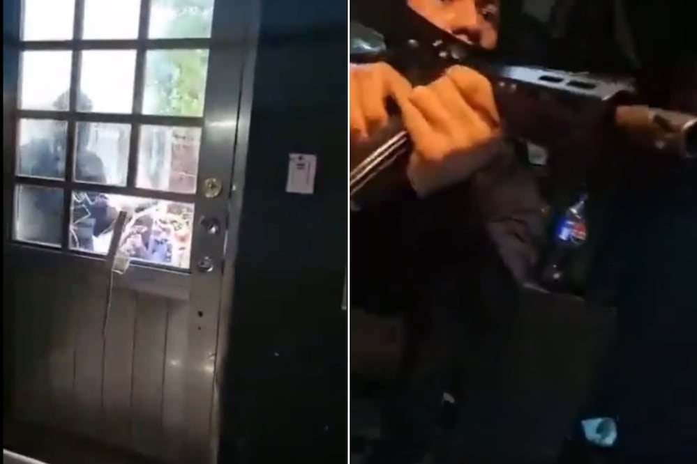Un video captó el momento en que hombres armados irrumpieron en la vivienda de la periodista Roxana Berenice | Foto: Captura de video X