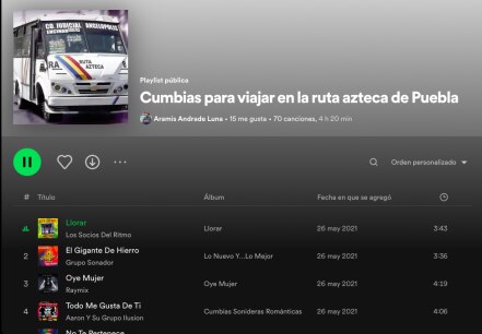 Las playlists de Spotify más originales hechas por poblanos