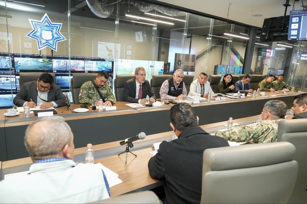 Pepe Chedraui presidió la Mesa de Seguridad | Foto: Ayuntamiento de Puebla