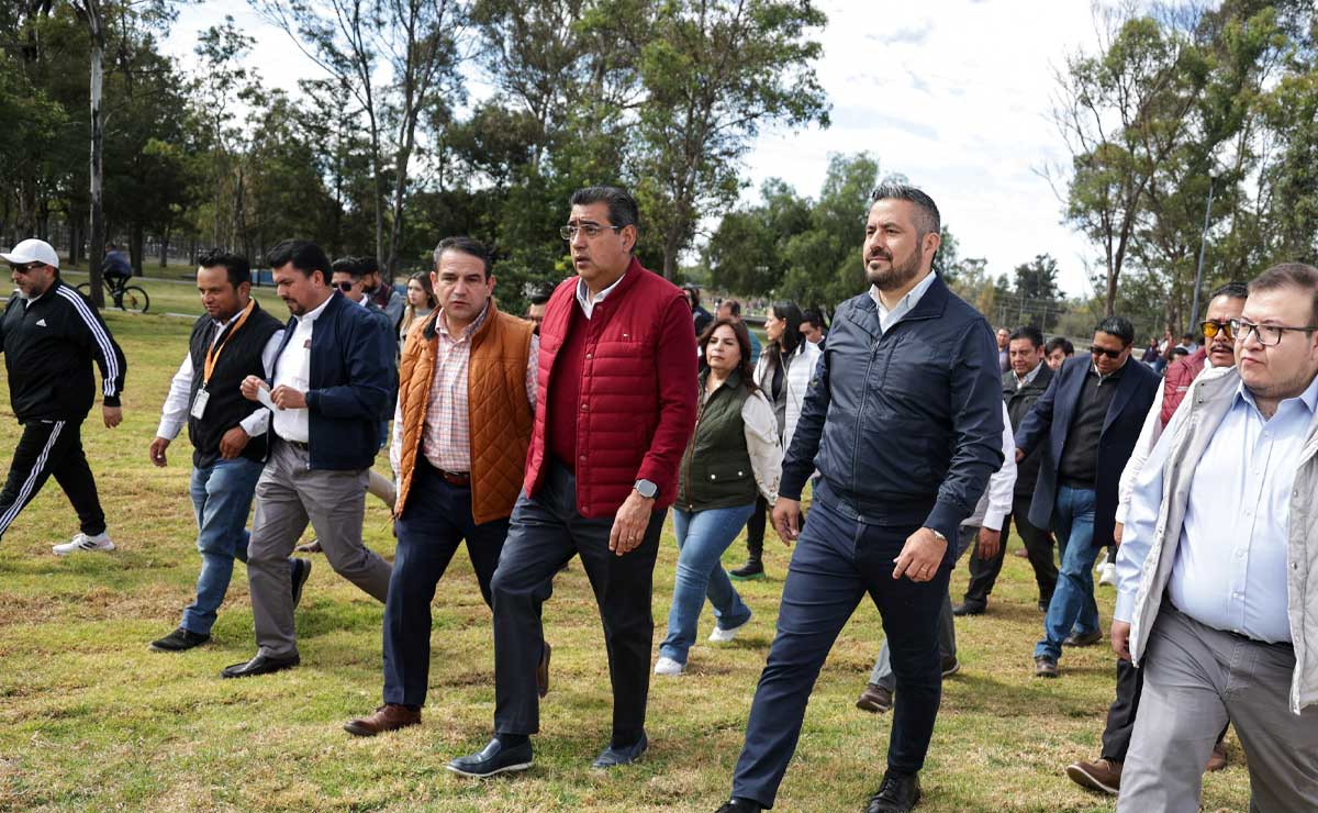 Sergio Salomón inauguró la renovación del Parque Ecológico | Agencia Es Imagen para El Universal Puebla
