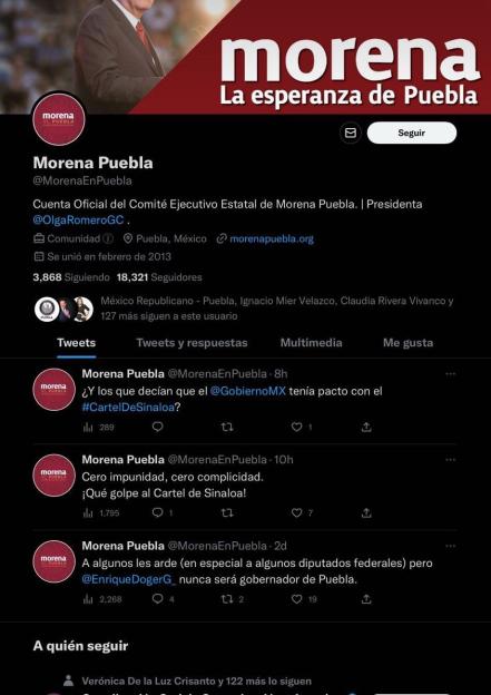 Se pelean en Morena Puebla hasta en las redes sociales