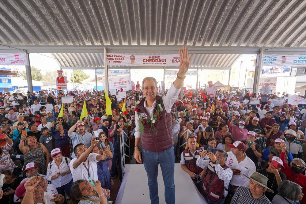 Alejandro Armenta acompañó a Pepe Chedraui a San Sebastián Aparicio | Especial