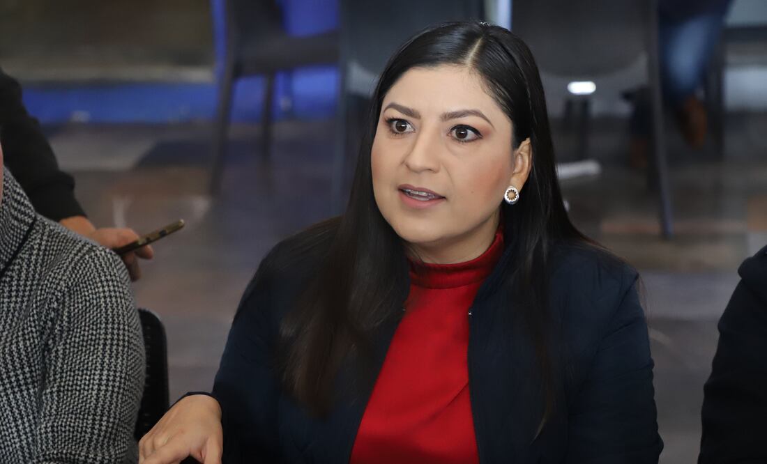Claudia Rivera dio conferencia de prensa este jueves | Foto: EsImagen