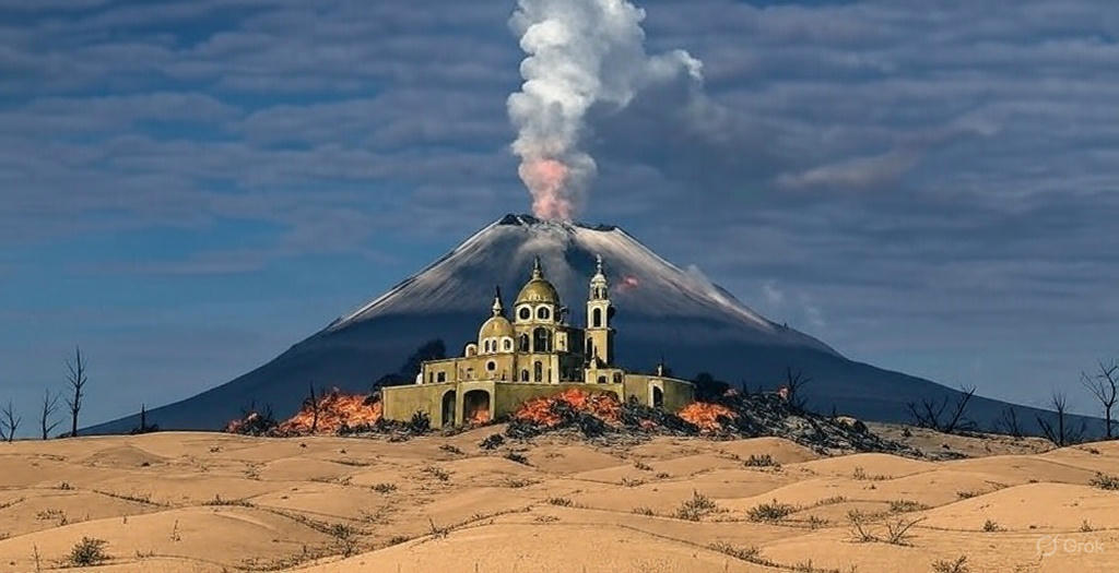 Gran Pirámide de Cholula | Foto: Grok