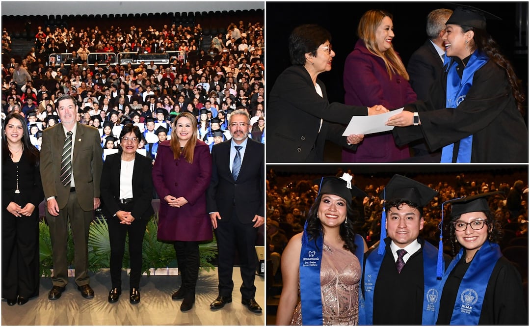 Como madrina de esta generación, la doctora Cedillo Ramírez reconoció el papel que desempeñaron familiares, amigos, compañeros y profesores | Foto: Buap