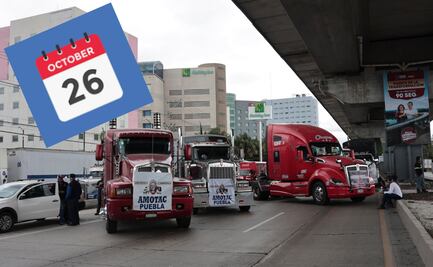 Bloqueo de carreteras el lunes 26 de octubre: estas autopistas de Puebla serán afectadas