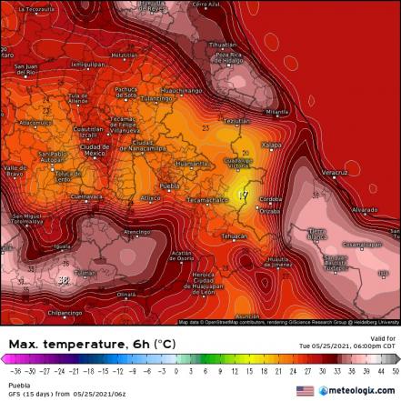 Pronóstico del clima para Puebla hoy 25 de mayo 2021  