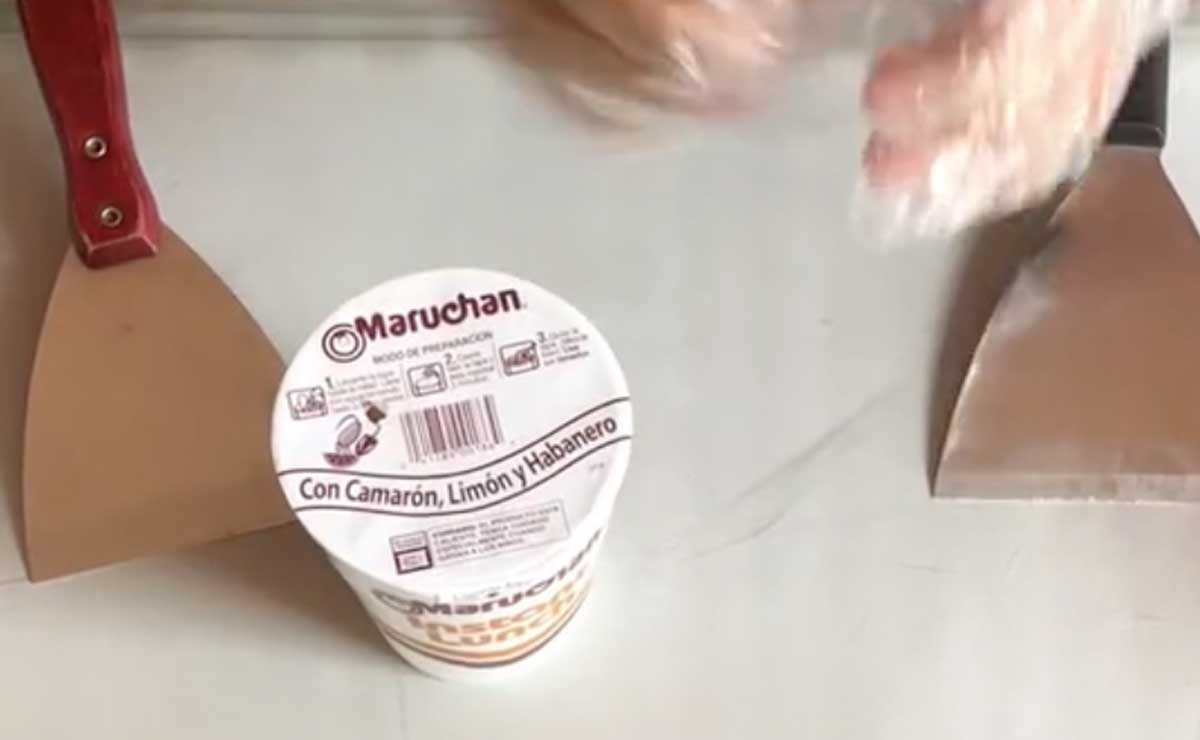 Helado de Maruchan en rollo, otra revelación tiktokera