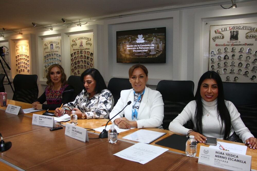 Este lunes sesionó la Comisión de Atención a Personas con Discapacidad | Foto: Congreso del Estado de Puebla