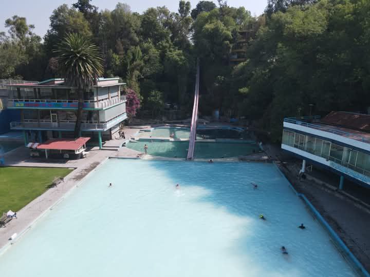 En el balneario Agua Azul las aguas termales provienen de La Malinche | Foto: FB de Agua Azul