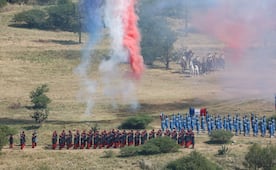 Puebla revive la Batalla del 5 de Mayo con la escenificación en la 25 Zona Militar 