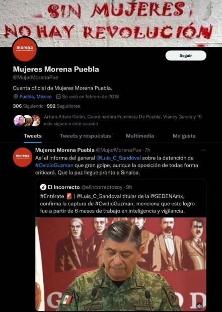 Se pelean en Morena Puebla hasta en las redes sociales