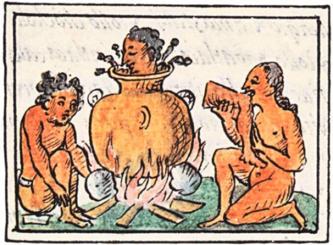 El emperador Moctezuma lo ofrecía en ceremonias al dios Xipe Tótec, quien era asociado con la fertilidad, la regeneración del maíz y la guerra. Sin embargo, la preparación del pozole en la época prehispánica era muy diferente a la actual.

Foto: Producción El Universal Puebla
