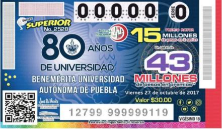 Lotería Nacional ama a Puebla y esto lo demuestra