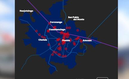 Registran en Google Maps decesos por accidentes viales en Puebla
