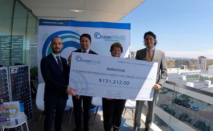 Niño enfermo de cáncer recibe donativo de Ocean Medic