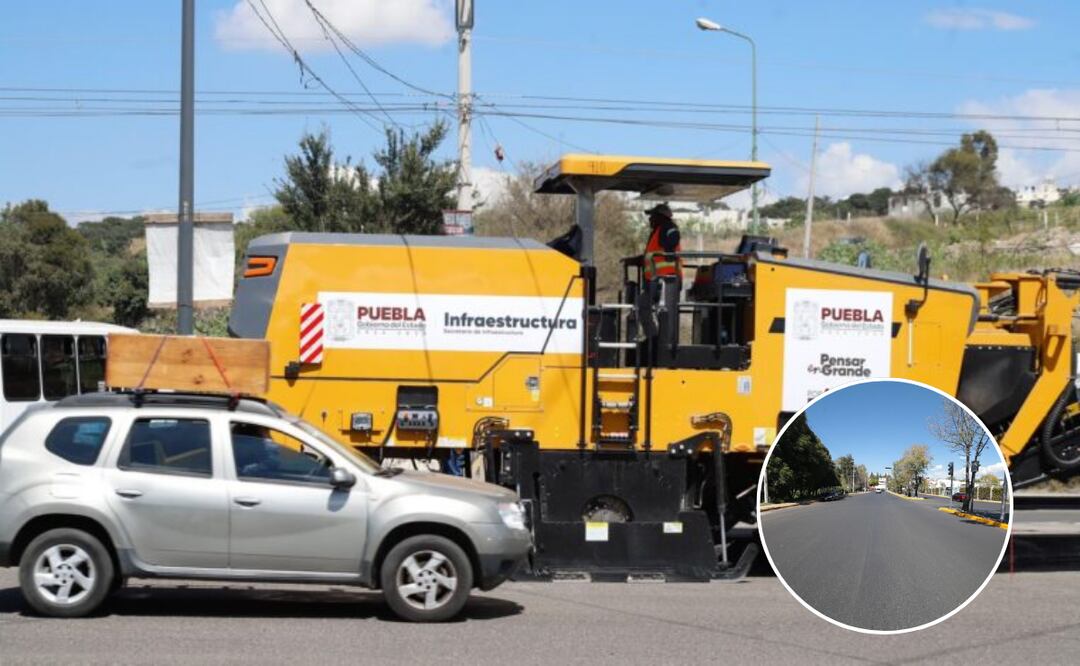 Las laterales de la Recta a Cholula, Calzada a Zavaleta y Boulevard Valsequillo se encuentran al 100% | Foto: Gobierno de Puebla.