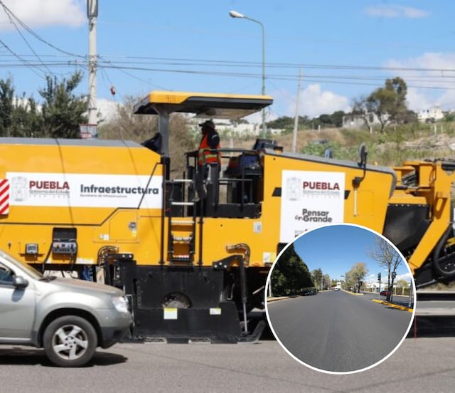 Gobierno de Puebla reconstruye vialidades en tiempo récord