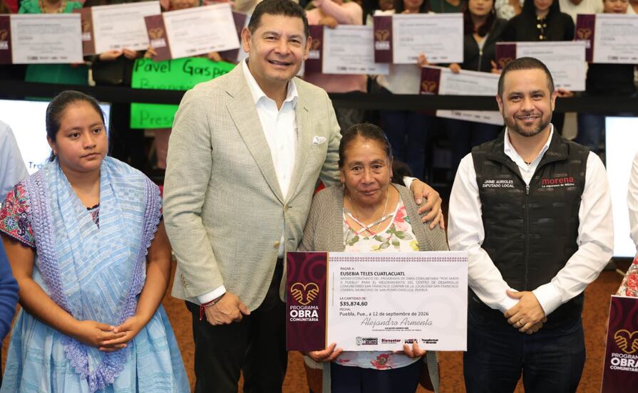 El pueblo organizado decide y transforma con obra comunitaria: Armenta Mier