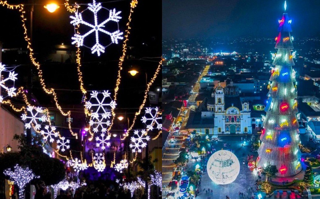 En Puebla hay destinos hermosos para pasar la Navidad | Foto: Villa Iluminada/ Chignahuapan Mágica