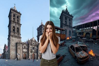 Así lucirían los lugares más icónicos de Puebla en un futuro postapocalíptico
