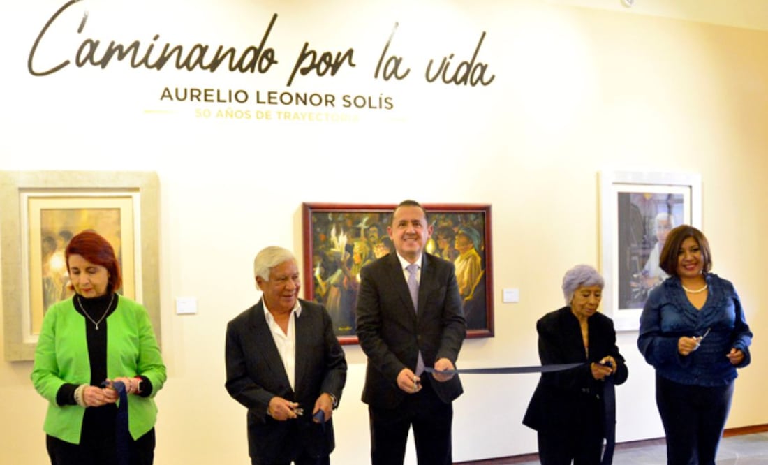La exposición celebra 50 años de trayectoria de Aurelio Leonor Solís | Foto: BUAP