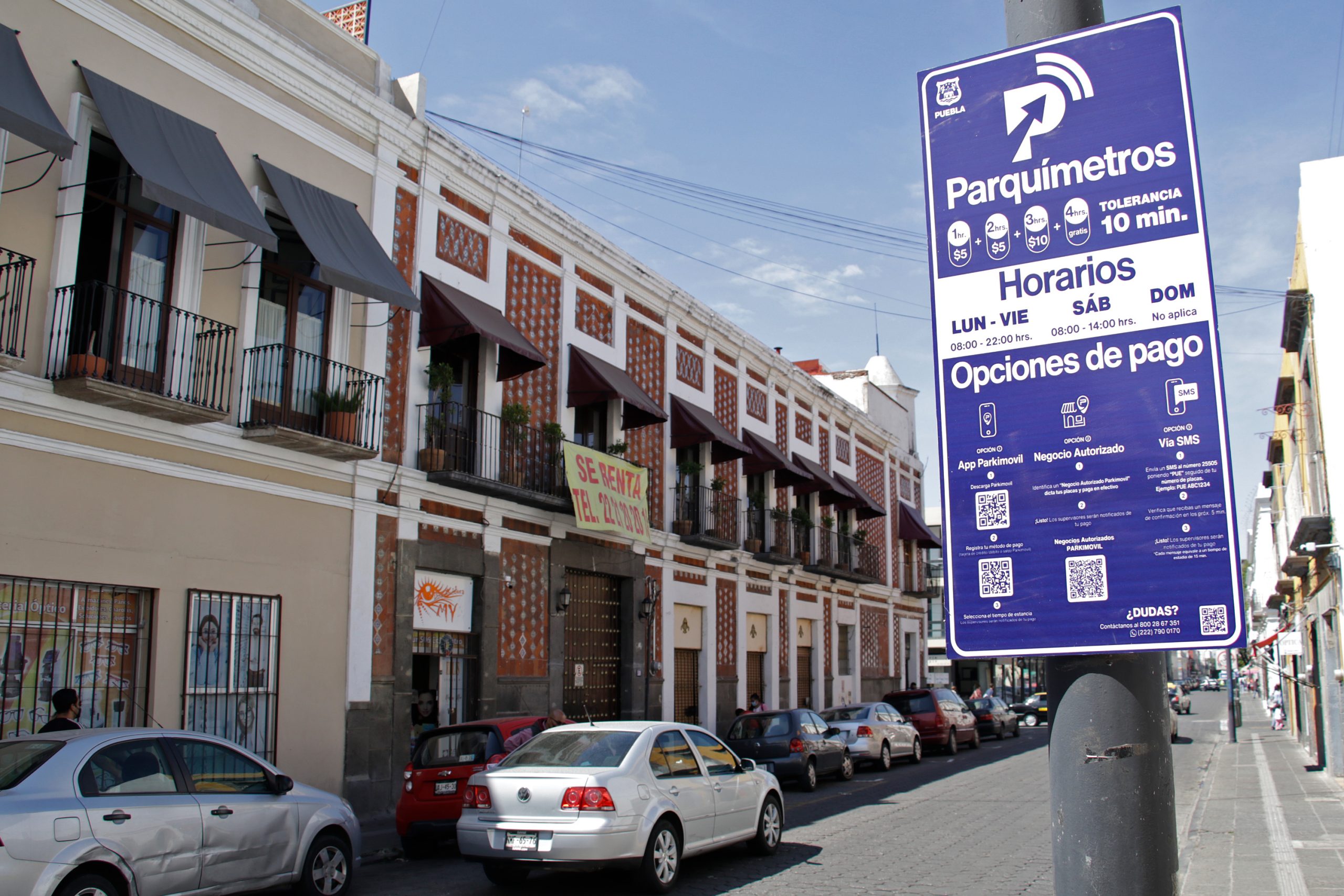 Los parquímetros en el Centro Histórico de Puebla operarán de lunes a viernes, en un horario de 8:00 a.m. a 9:00 p.m., mientras que los sábados y domingos el servicio estará disponible de 11:00 a.m. a 7:00 p.m.

Foto: Producción El Universal Puebla