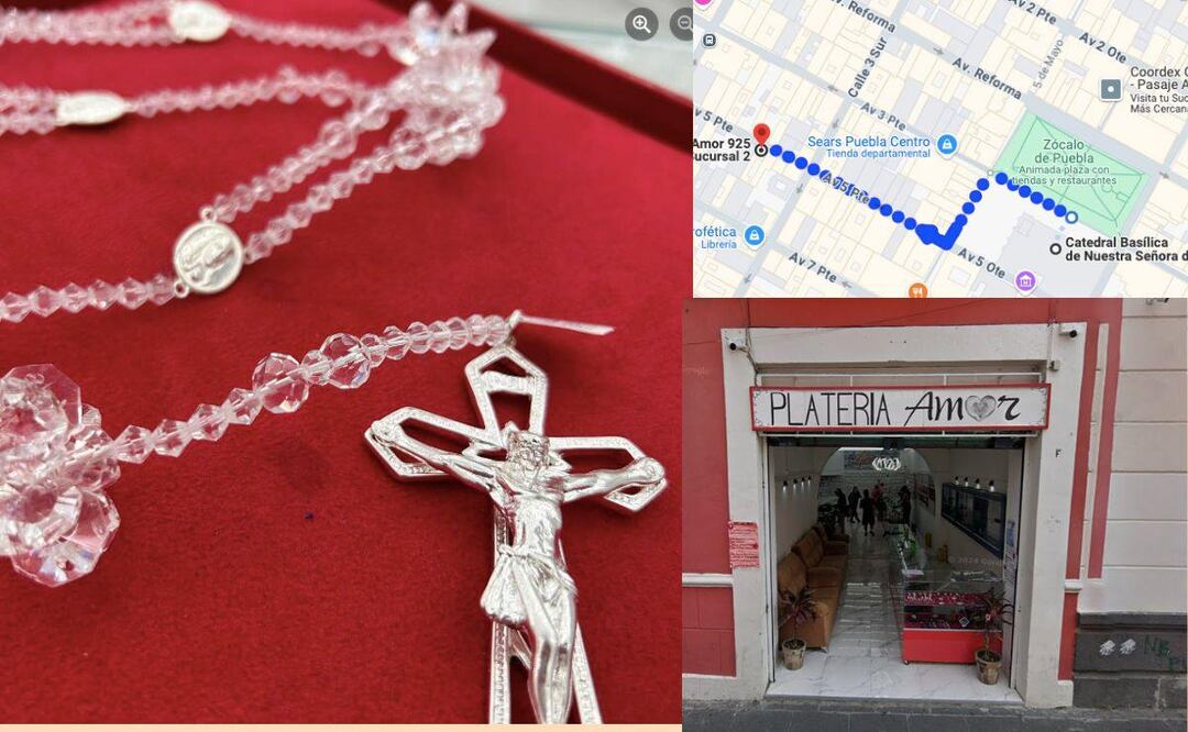 Te damos santo y seña de este lugar donde venden plata a bajo precio | Foto: Facebook Plateria Amor 925 Puebla / Captura de pantalla Google Maps