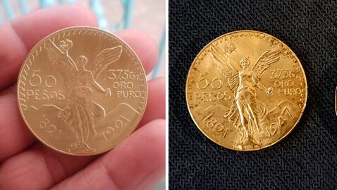 Los Centenarios de oro 'made in China' que cuestan 12.4 pesos