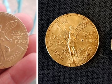 Los Centenarios de oro 'made in China' que cuestan 12.4 pesos