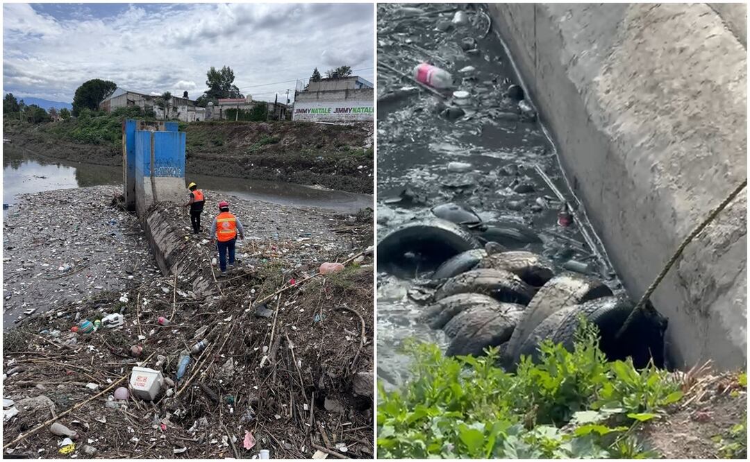 Personal del OOL lleva a cabo labores de retiro de azolve | Foto: Ayuntamiento de Puebla